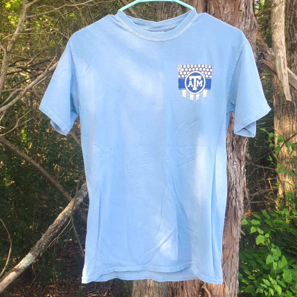 ATM Aggies Faded Jean Colored T-Shirt